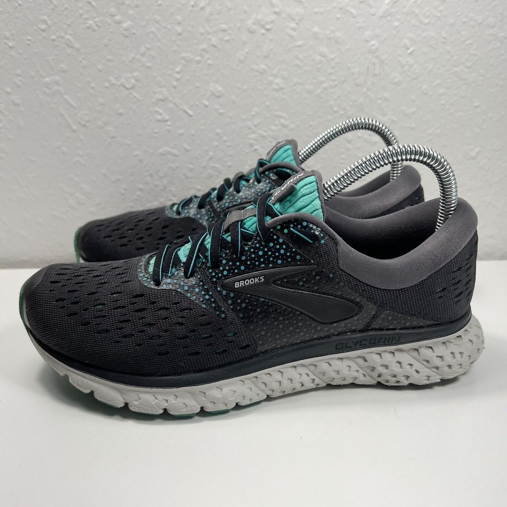 Brooks Women's Gray and Teal Athletic Running Shoes